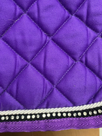 Purple matchy ears and saddle pad set full size