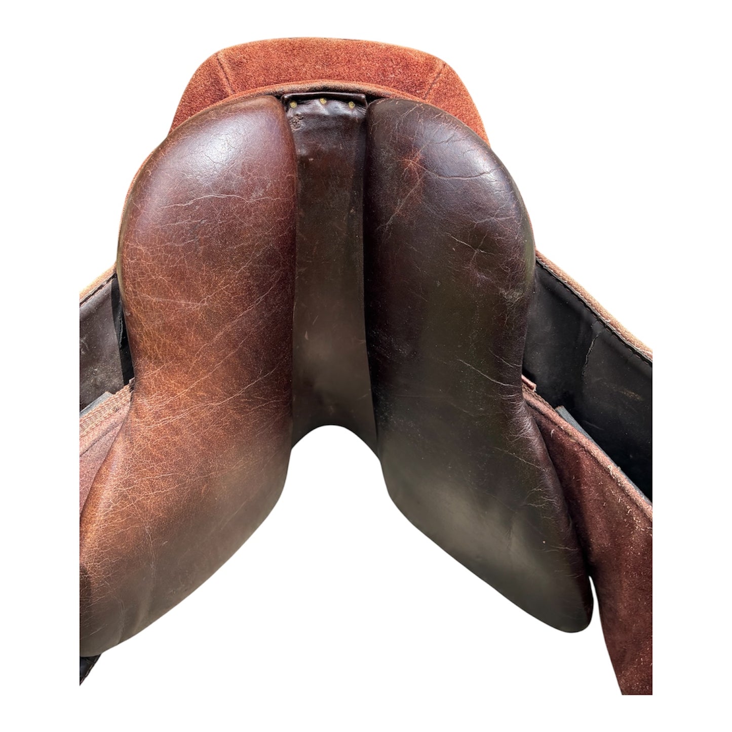 1st ridden/leadrein 12” brown pony Suede show saddle