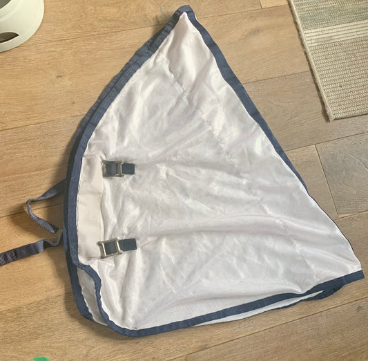 Pony size fly rug neck cover with silky soft lining to prevent mane rub