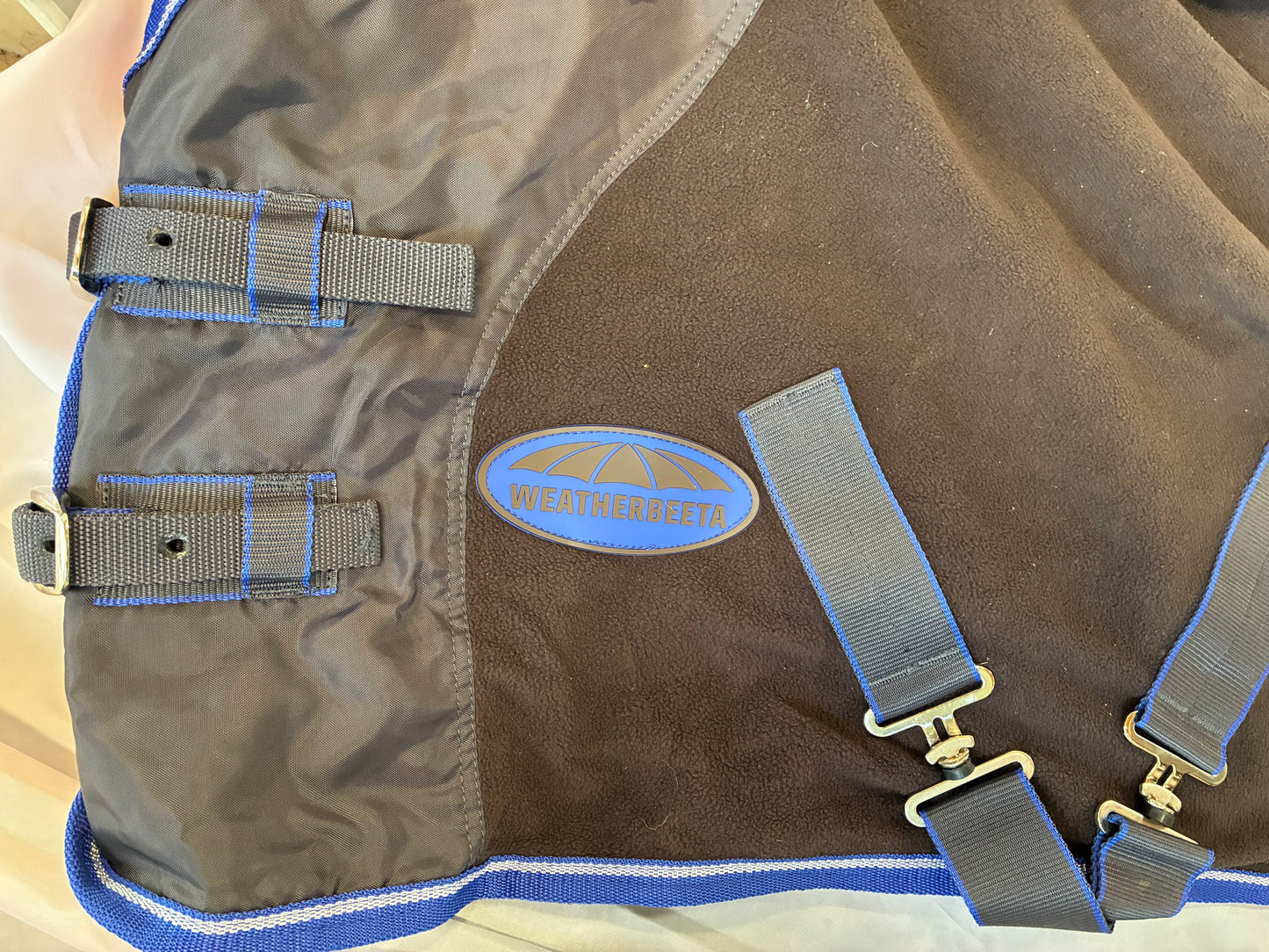 New weatherbeeta 3’0 fleece cooler brown/blue 3ft