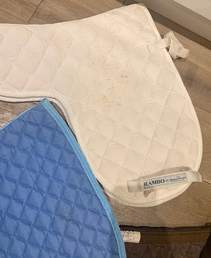 Saddle pad bundle full size various brands including Rambo ref1