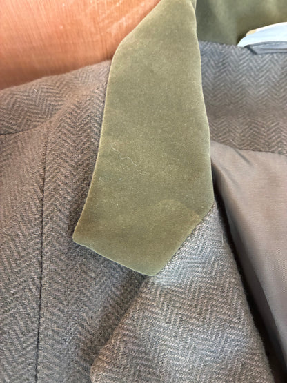 Dublin green herringbone show/hacking tweed jacket size 14