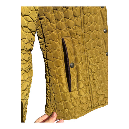 Toggi Quilted Country Jacket – Moss Green/mustard  – UK 12