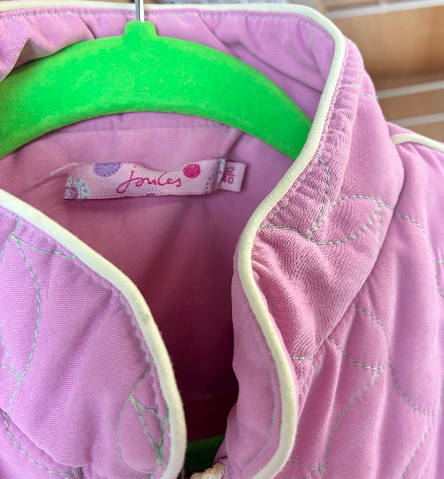 Pink ladies joules size 12 gilet