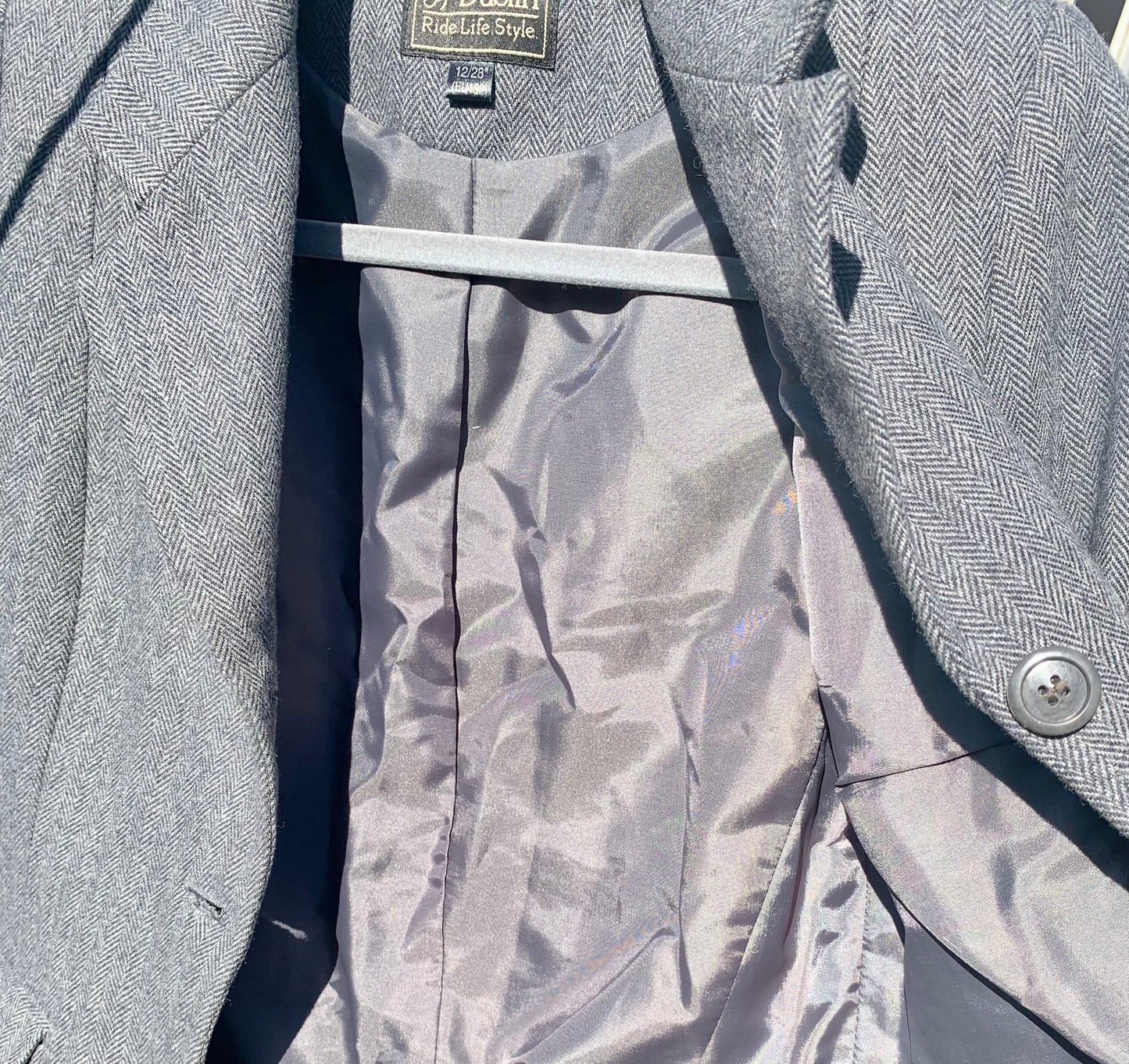 Dublin grey wool mix tweed show jacket child’s age 12/28”