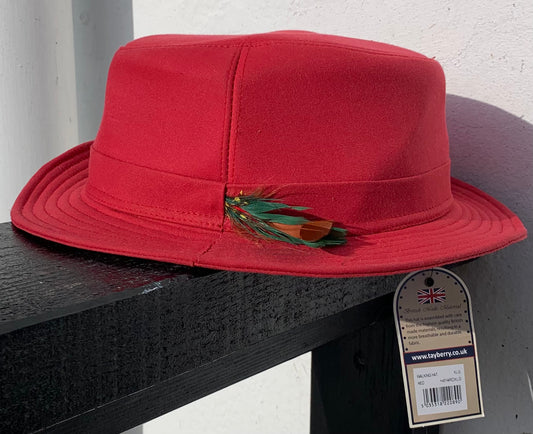 New with tag Tayberry red cotton hat - ideal for showing