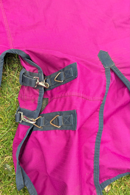 6’9” pink combo no fill light weight turnout rug washed & reproofed
