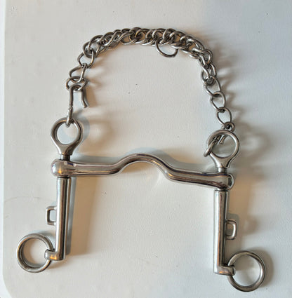 5” ported Weymouth sliding cheek Pelham