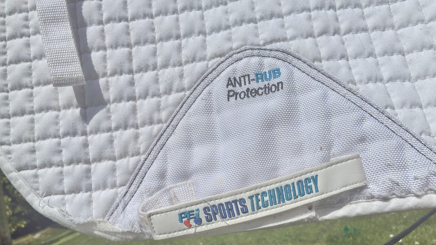 Premier equine 
Size full GP white tech grip anti slip saddle pad
