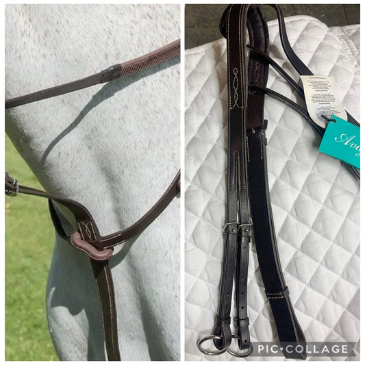 New with tag shires Avignon full size running martingale in Havana