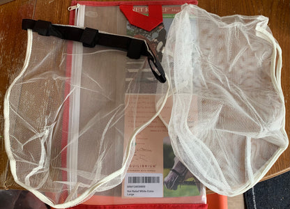 New in pack equilibrium nose net white extra large nose attachment with 2 extra nets
