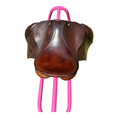 12” tiny tots brown English leather Childs 1st saddle by sovereign Coleman Croft saddlery