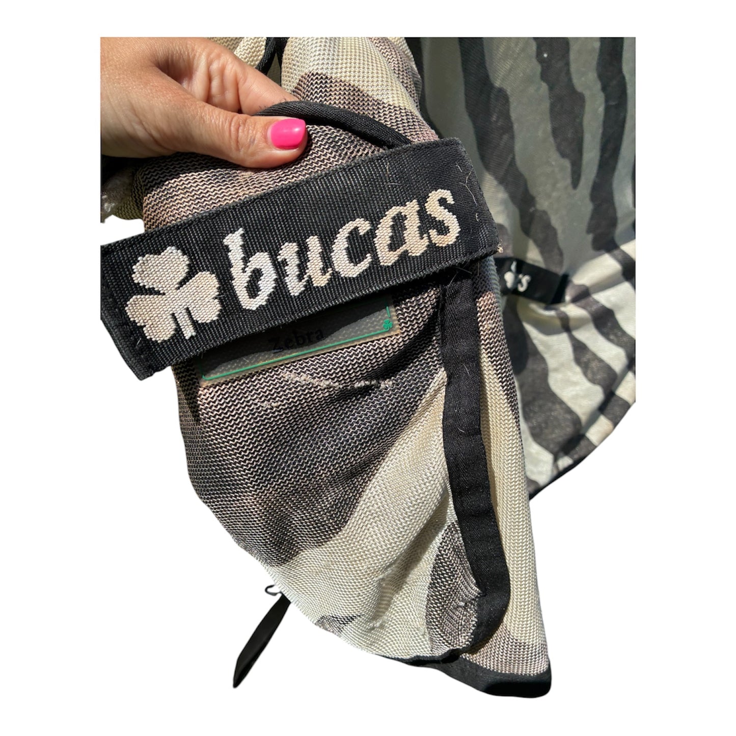 Bucas Buzz-Off Zebra combo Fly Rug 4’9