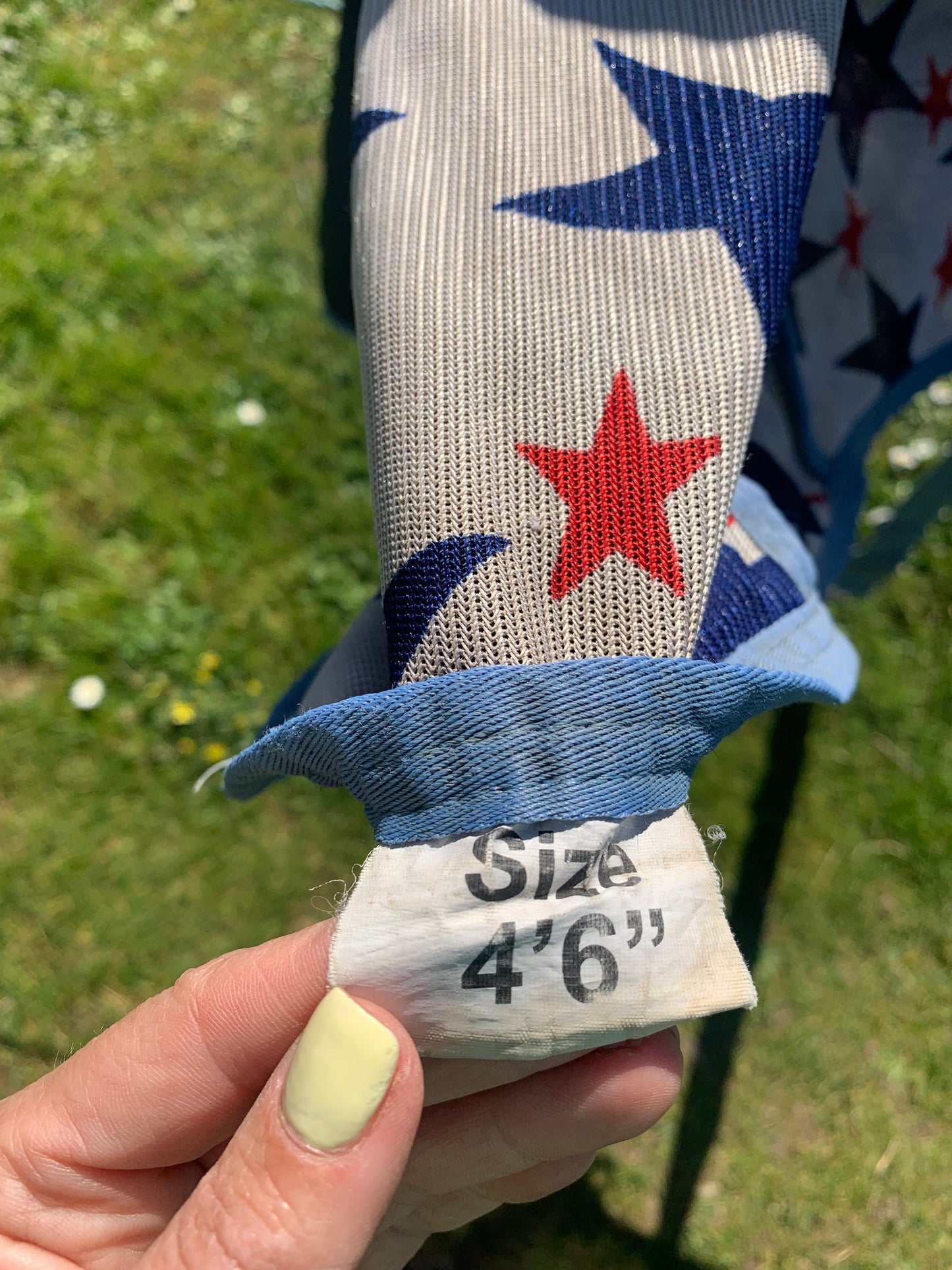 4’6 combo fly rug star print