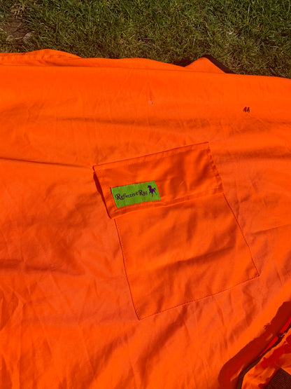 Orange lightweight summer hi viz exercise sheet extra full