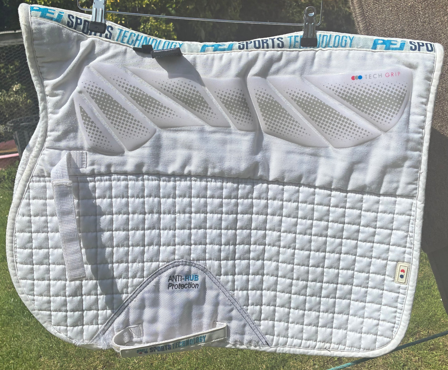 Premier equine 
Size full GP white tech grip anti slip saddle pad
