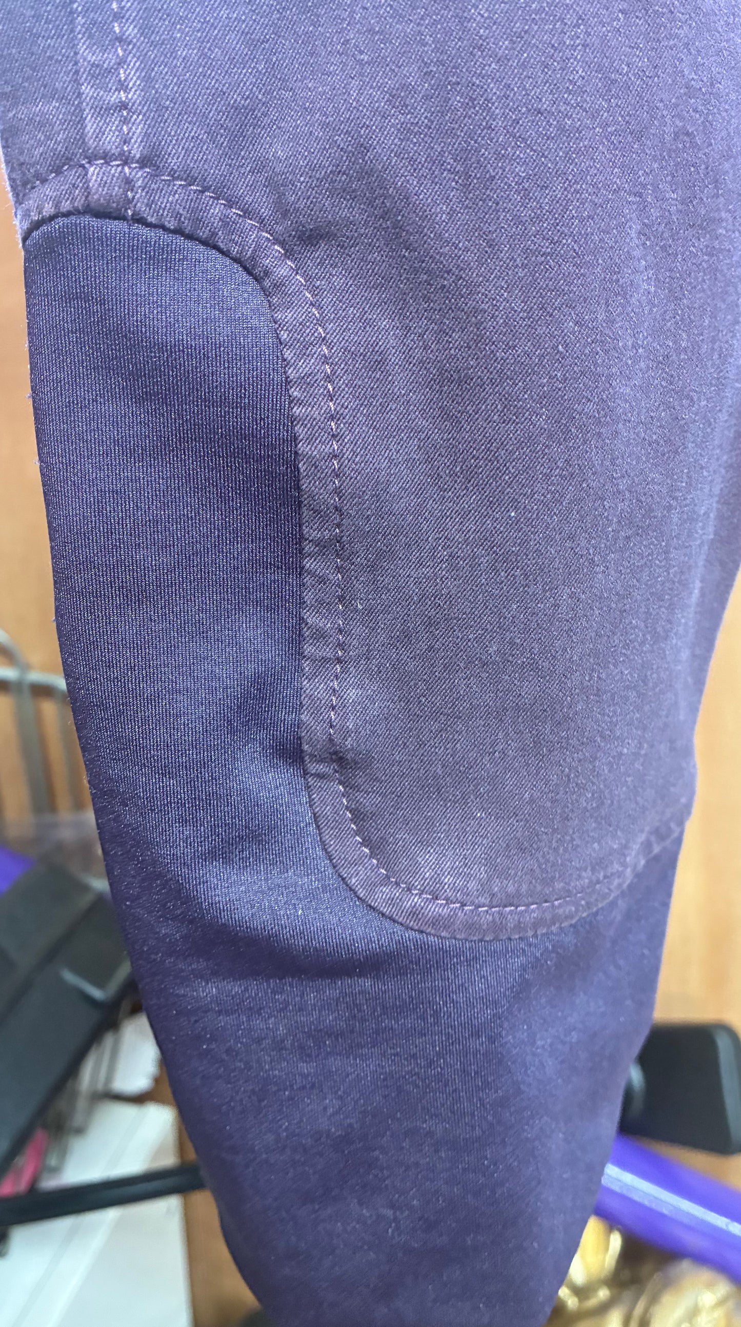 Mark Todd Purple/plum denim cotton jodhpurs ladies size 30