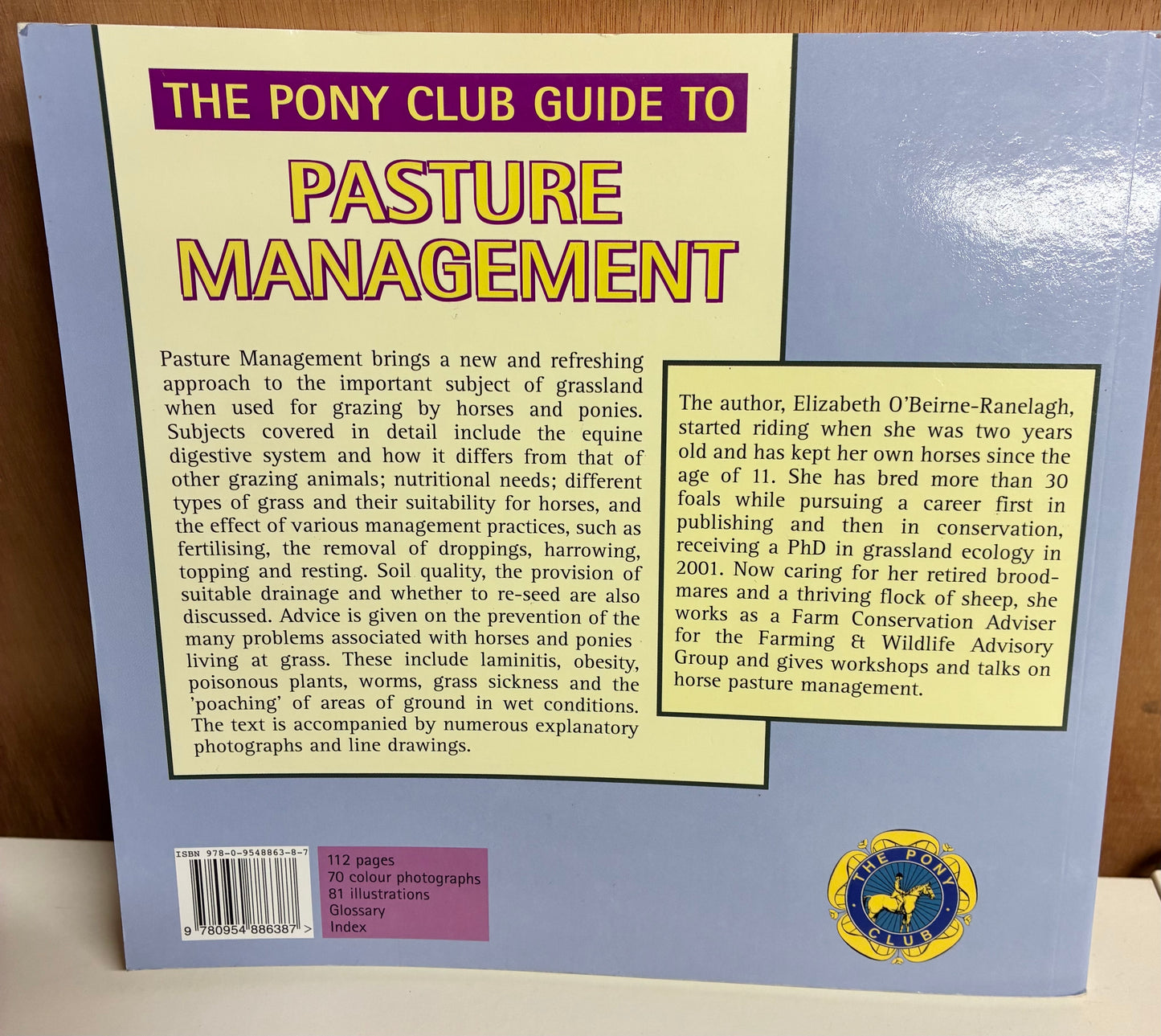 New - The Pony Club Guide to Pasture Management Book