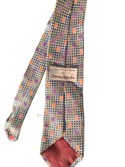 Adults/teens showing selection show tie pink/orange/purple/blue/gold