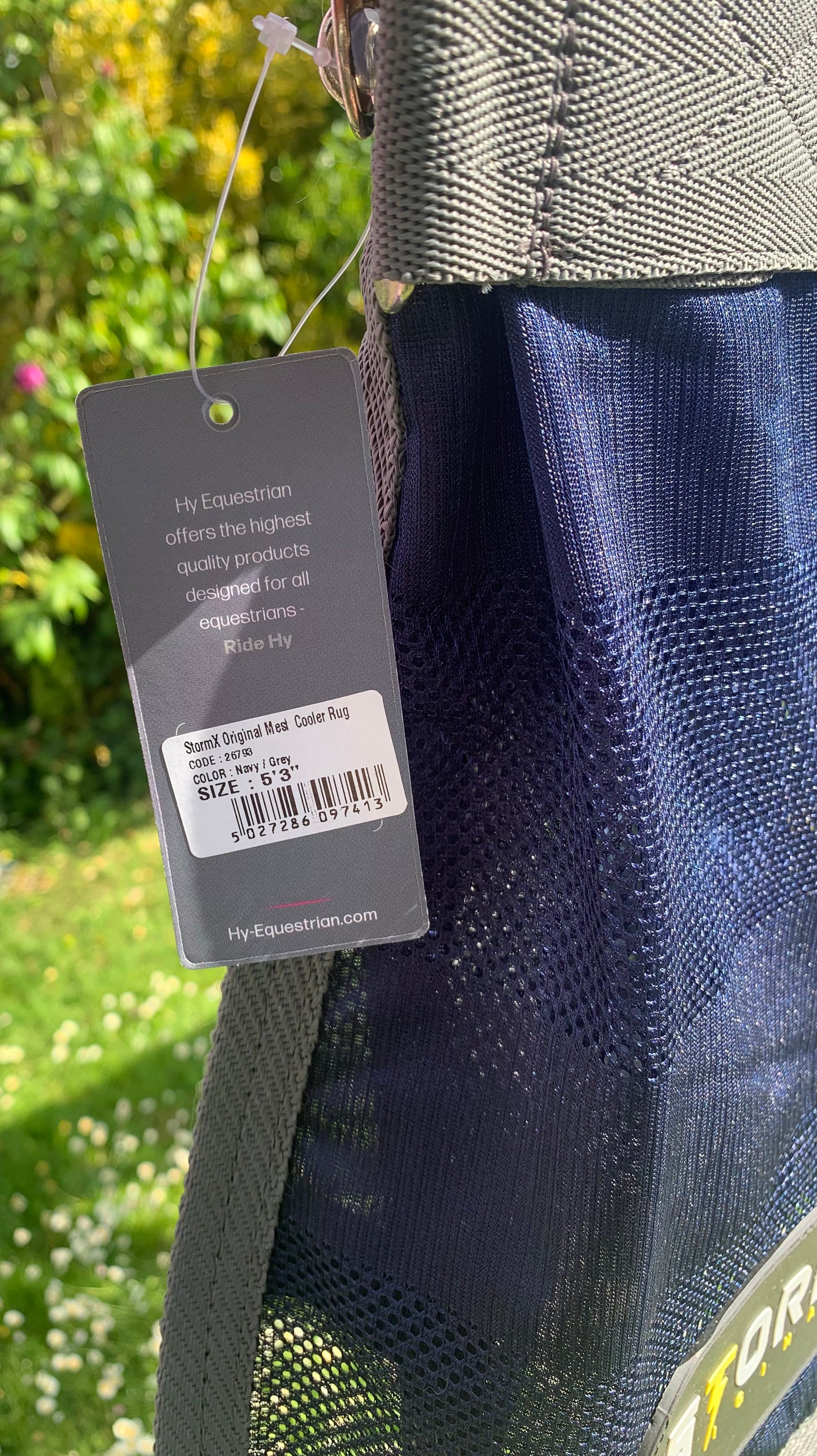 New StormX Original Mesh Cooler Rug - Navy / Grey 5’3”