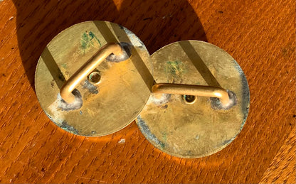 Brass decorative bridle in hand bridle rosettes