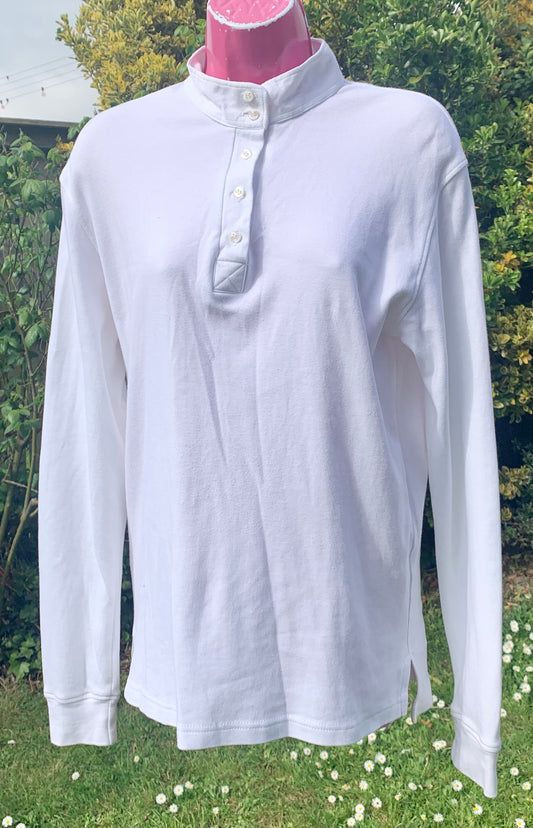 Equetech white shirt size large