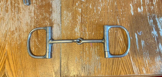 5” D ring ring jointed snaffle