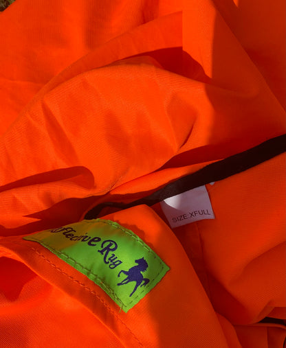 Orange lightweight summer hi viz exercise sheet extra full