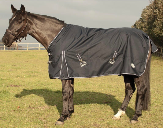 New! Rhinegold Torrent Turnout Rug 4’9” - black no fill
