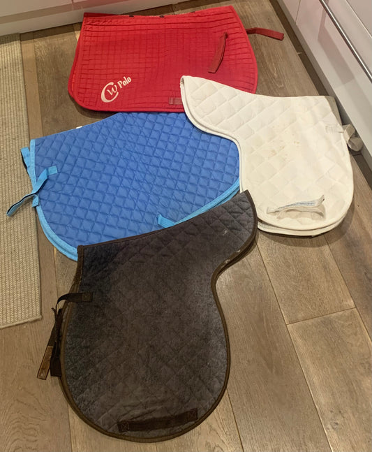 Saddle pad bundle full size various brands including Rambo ref1