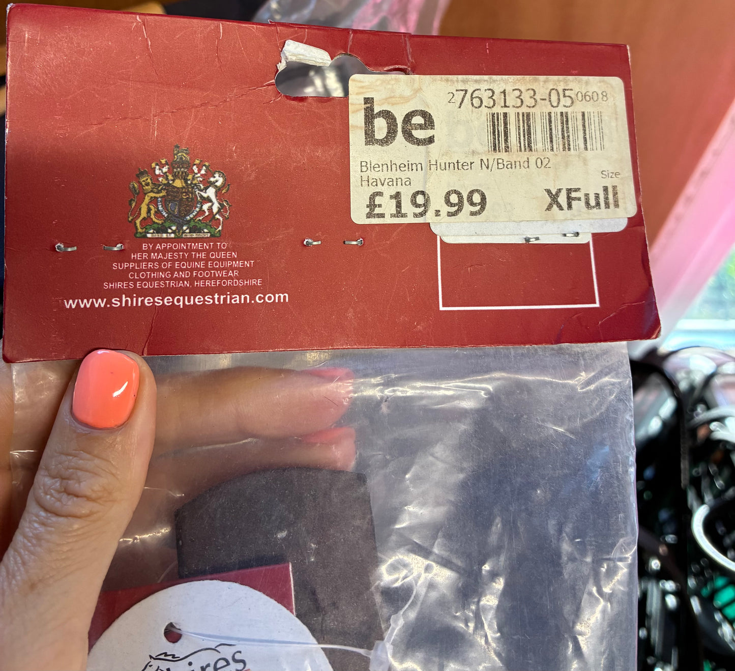 New in packet Blenheim Hunter NoseBand Havana extra full XF