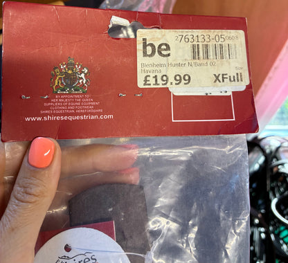 New in packet Blenheim Hunter NoseBand Havana extra full XF