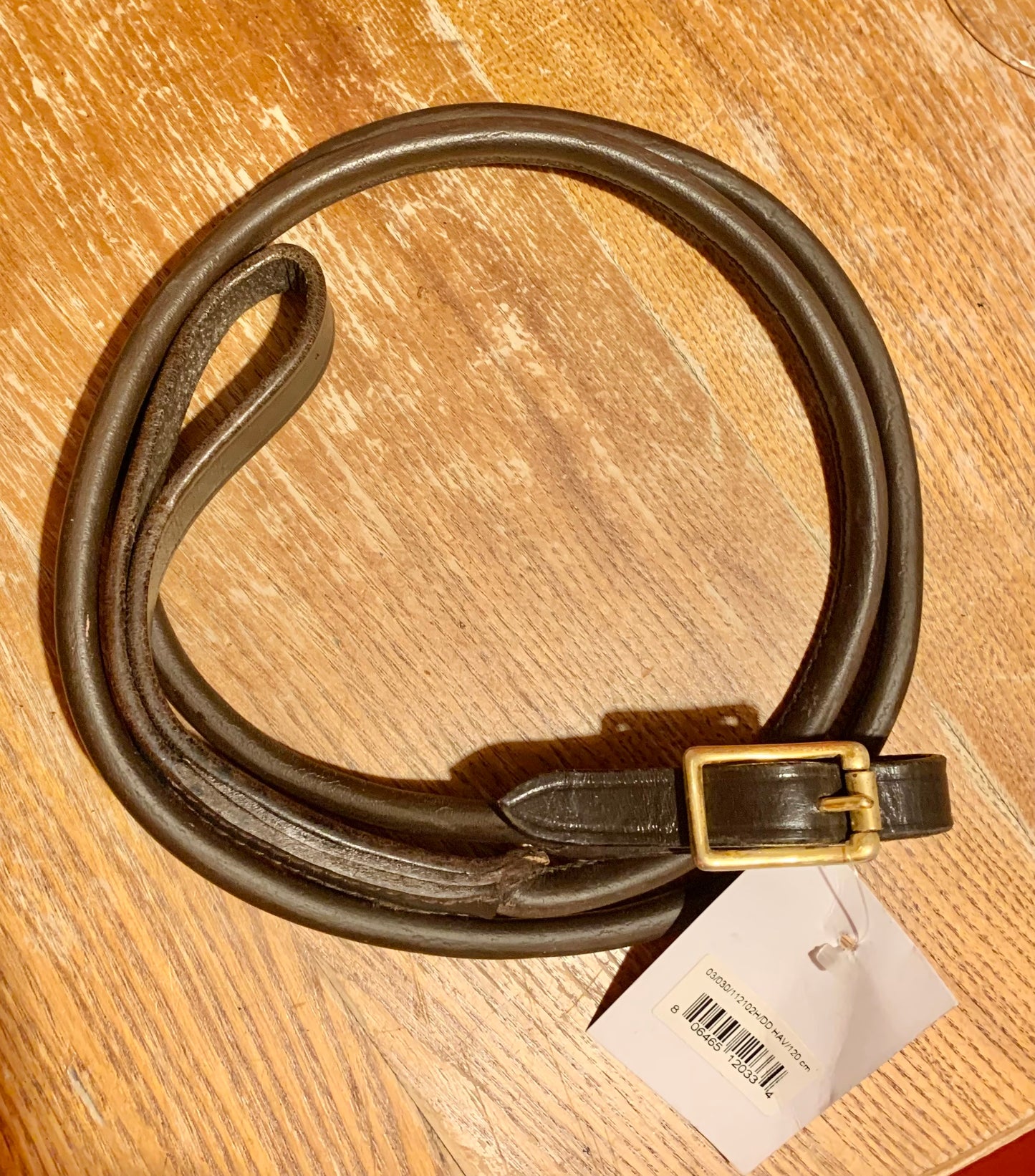 New with tag Havana rolled leather show lead