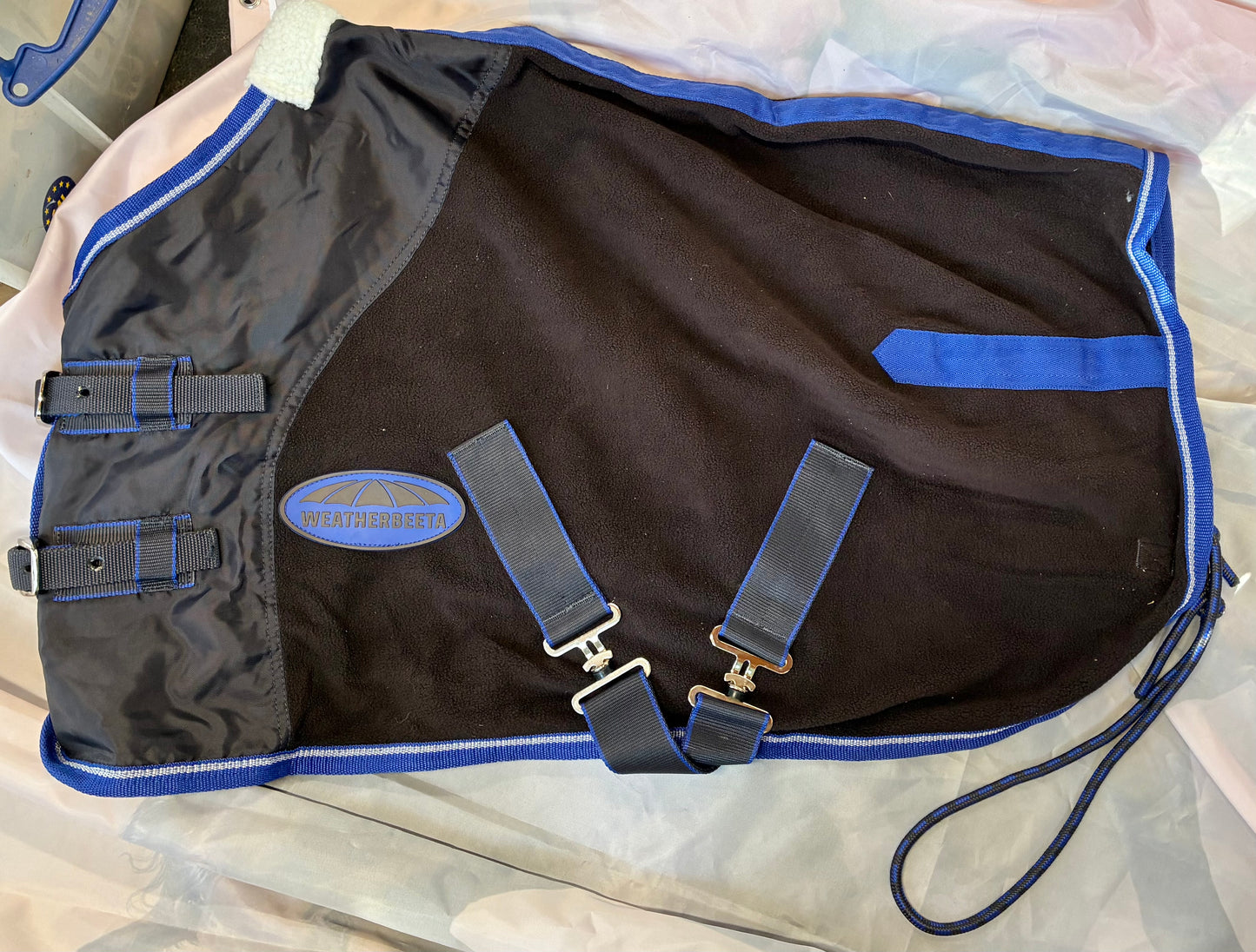 New weatherbeeta 3’0 fleece cooler brown/blue 3ft