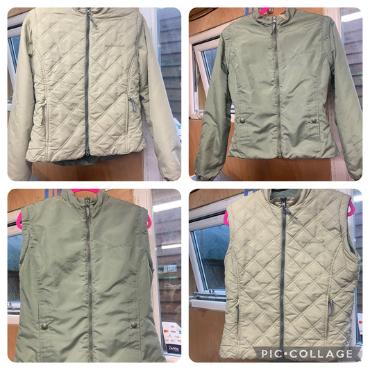 Mountain Horse Equestrian REVERSIBLE Detachable Quilted gilet Jacket