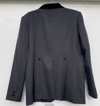 Black Dublin show competition jacket 42” chest with velvet collar