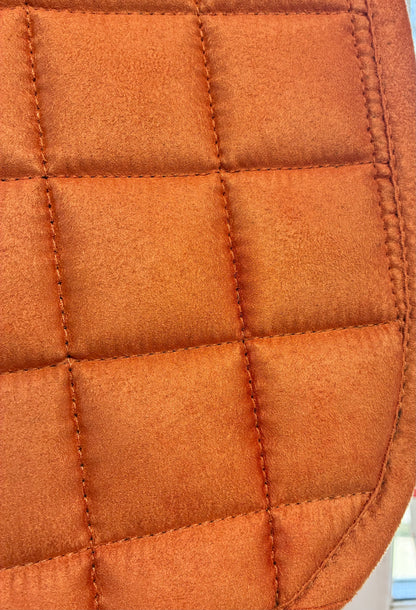 Lemieux paprika suede close contact saddle pad s/m