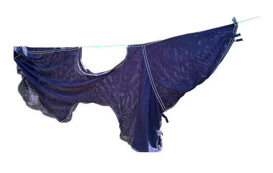 Navy mesh Busse  ride on fly rug 155cm (5’0”)