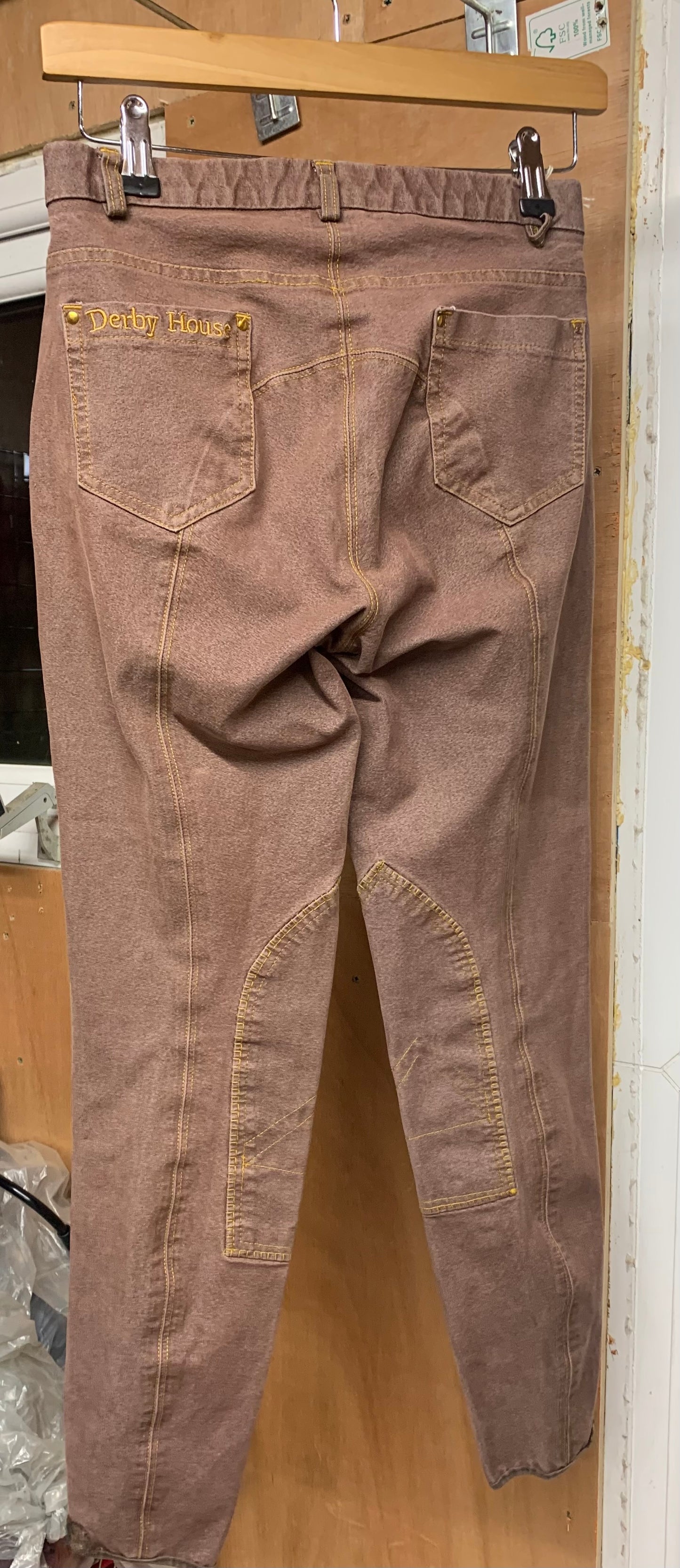 Derbyhouse ladies brown denim jodhpurs size 26