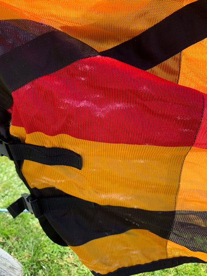 Unworn Newmarket style ride on fly mesh exercise rug large/full size