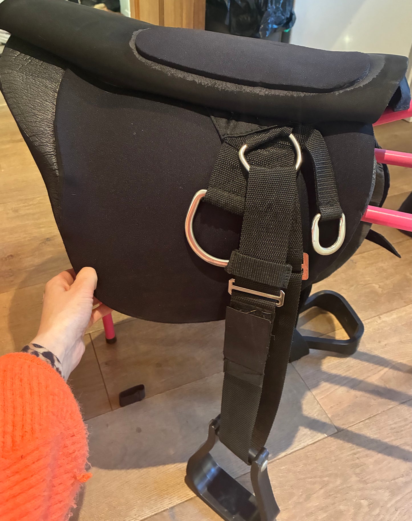 Cashel original soft ride bareback saddle pad size medium with stirrups