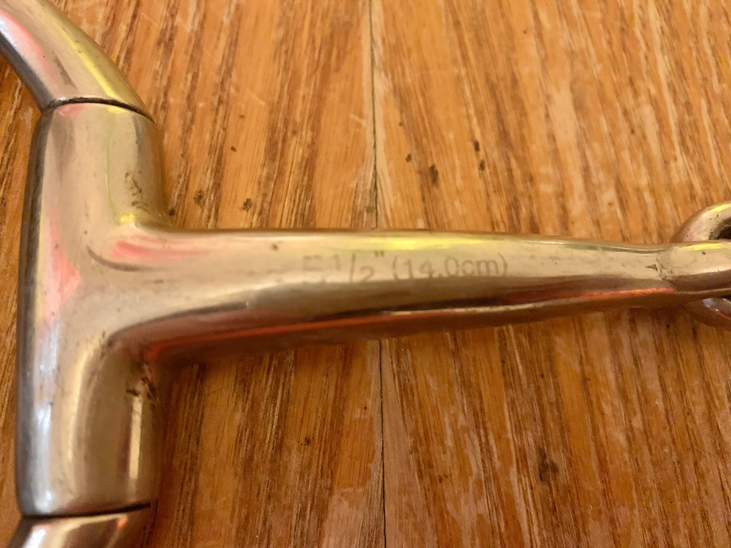 5.5” jointed running gag/cheltenham bit with cheek pieces (ref2)