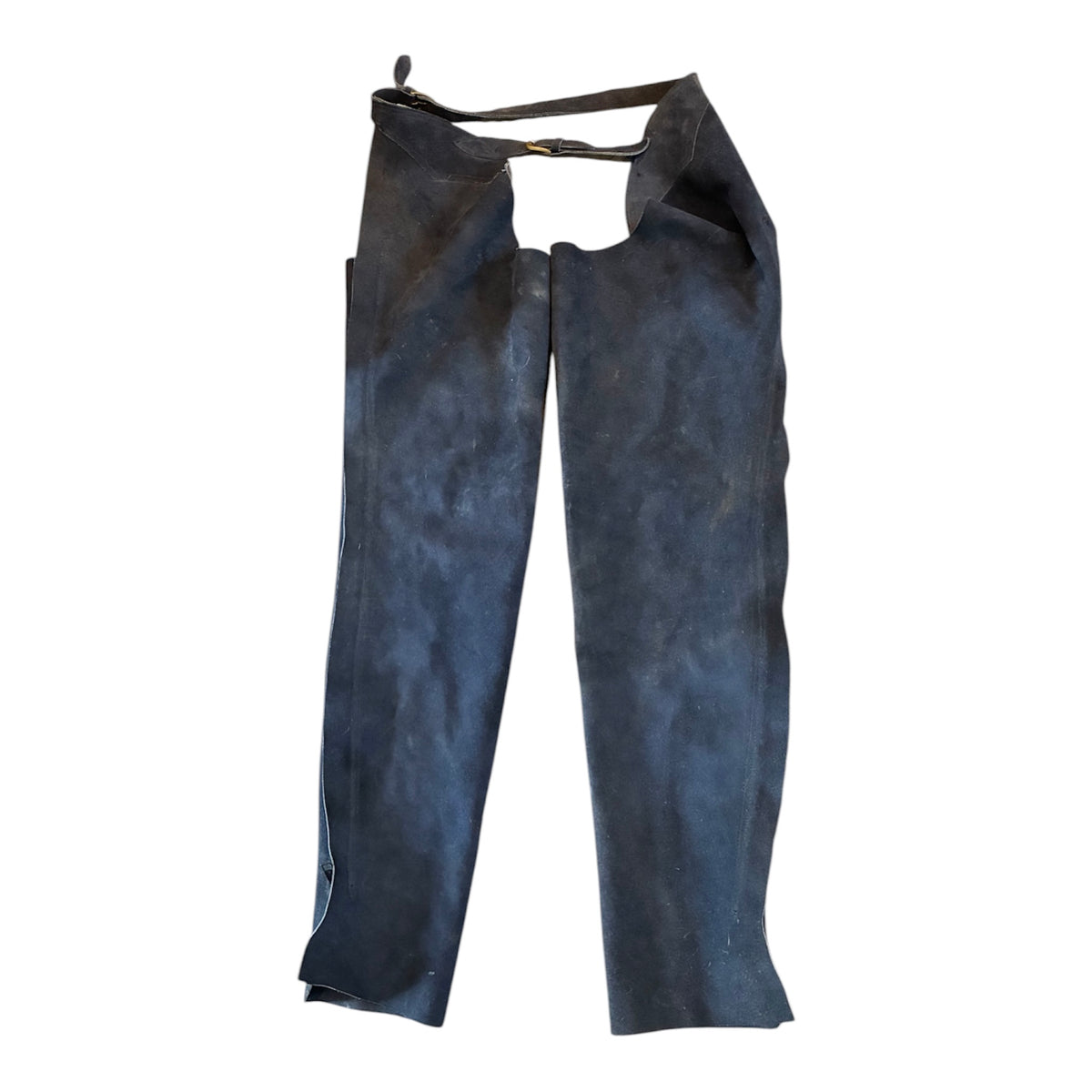 Just togs navy full suede zip up chaps size XL