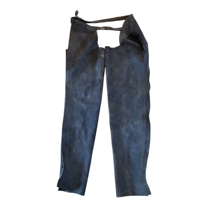 Just togs navy full suede zip up chaps size XL