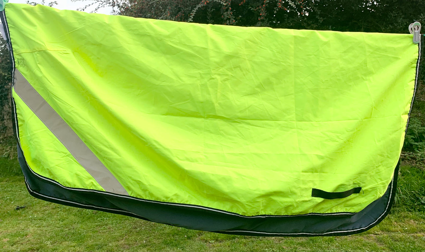 4’6” waterproof weatherbeeta yellow hi viz exercise rug