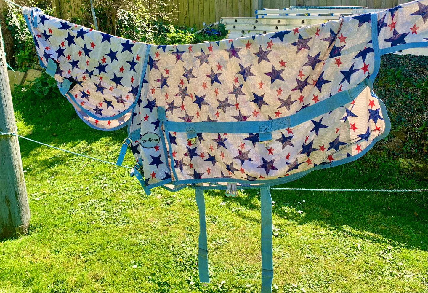 4’6 combo fly rug star print