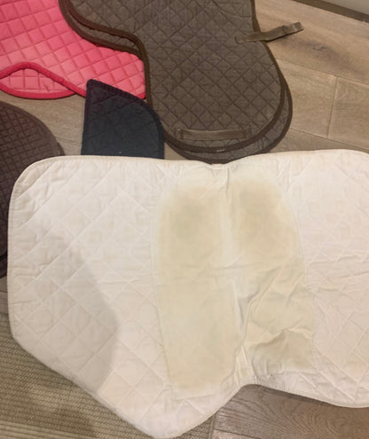 Saddle pad bundle cob size aerborn nuumed black white pink brown black ref1
