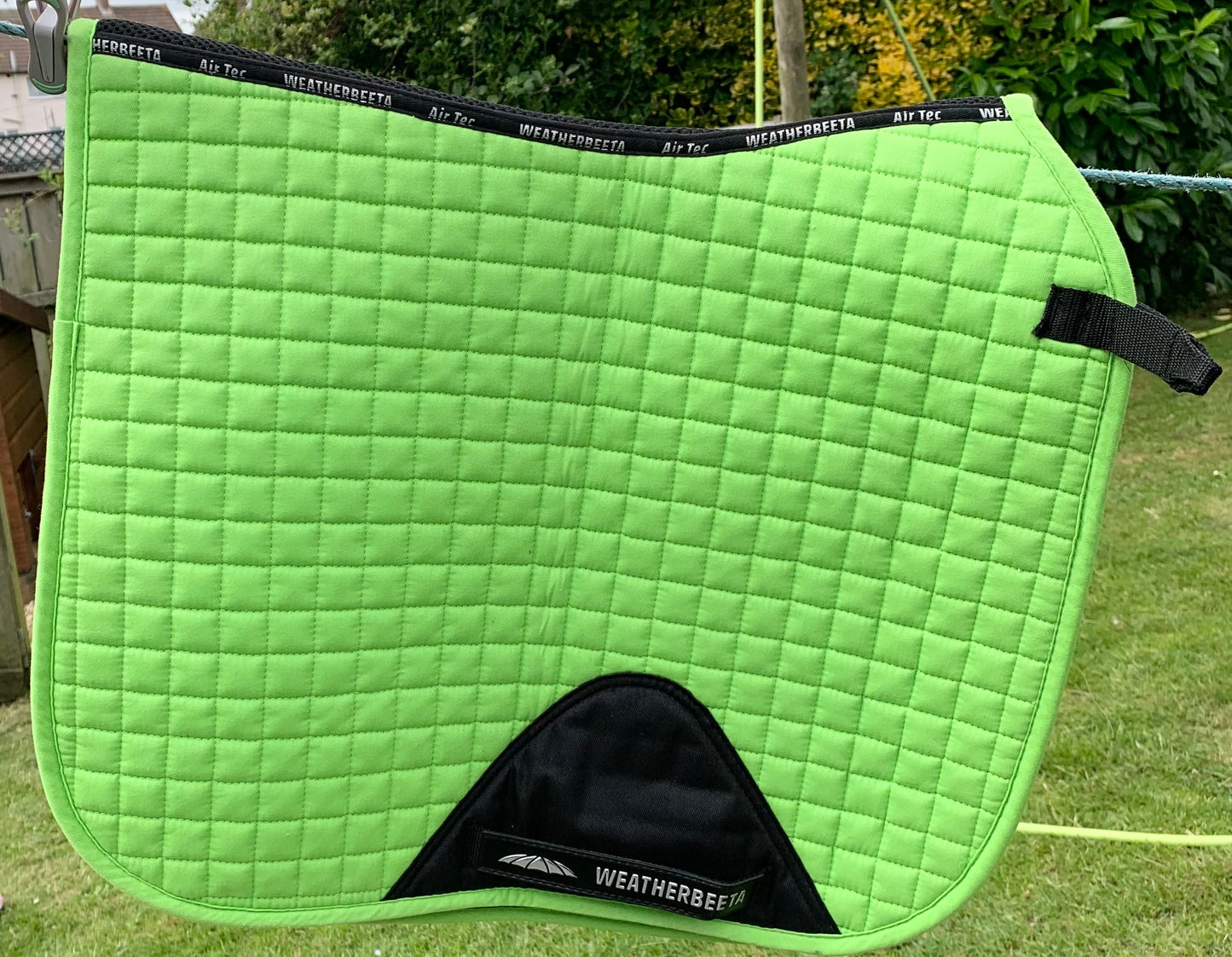 Weatherbeeta pony size lime green dressage saddle pad