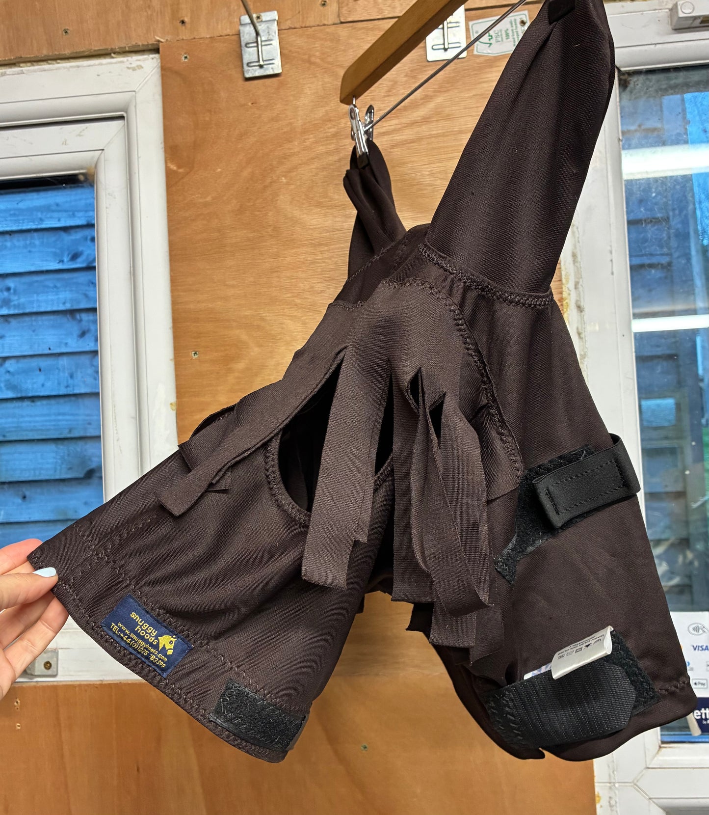 Snuggy hoods small/medium pull on sweet itch/fly protector head brown