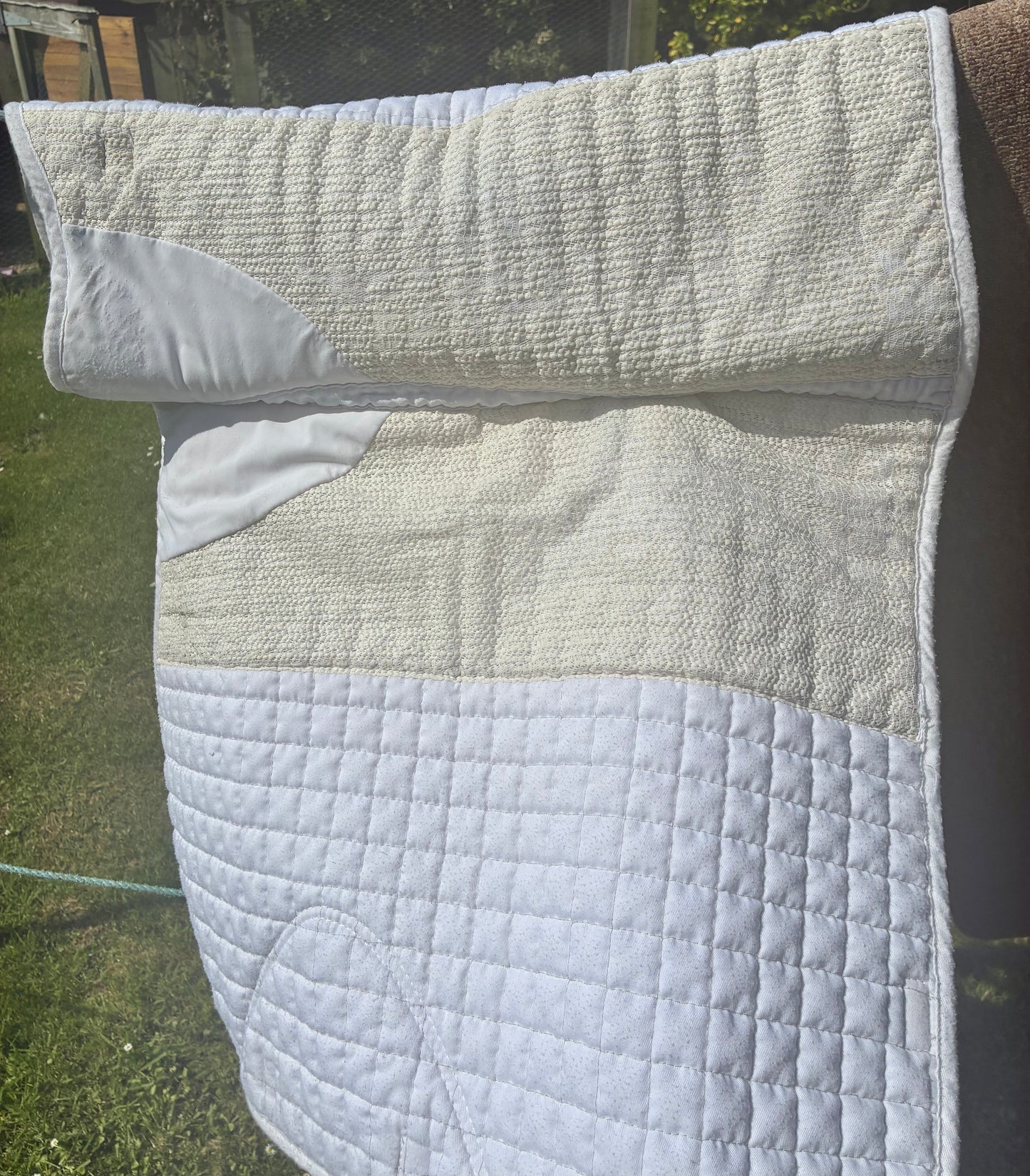 Premier equine 
Size full GP white tech grip anti slip saddle pad